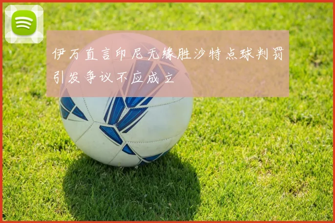 伊万直言印尼无缘胜沙特点球判罚引发争议不应成立